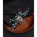 Deniferymakeup Bridal Hair Comb Emerald Headpiece Green Crystal Hair Piece Rhinestone Bridal Side Combs for Women and Girls (Style 1) - Buy Online on GoSupps.com