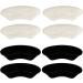 Budefull Heel Grips Liner Cushions - 4 Pairs Self-Adhesive Inserts for Loose Shoes - Prevent Heel Slip and Blister - Pale Apricot+Black - Men and Women - Buy Online on GoSupps.com