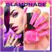 Glamonade Fluorescent Nail Polish Set - 6 Vibrant Colors, Water Based Formula, Non-Toxic, 0.24 oz Each, Rounded Brush Design - Ideal for Beginners - Buy Online on GoSupps.com