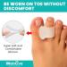 Welnove Toe Spreader & Spacers for Overlapping Toes - Aloe Vera Gel Toe Correction for Hammer Toes - Pain Relief for Men & Women (Medium 8 Pieces) - Transparent - Buy Online on GoSupps.com