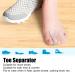 Toe Separators 8-Pack | Gel Spreader & Spacers for Hammer Toe Relief | Smooth Iron Big Toe Alignment Comfortable Correction - Buy Online on GoSupps.com