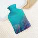 Hot Water Bottle with Lid - Butterfly Landscape Rubber Bag for Pain Relief Cramps & Foot Warmer | Hot and Cold Therapy - Buy Online on GoSupps.com