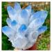 Natural Crystal Rough Crystal Cluster Find Sky Blue Phantom Quartz Crystal Cluster ore Sample d (Size : 400-450g)