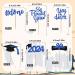 BEISHIDA 12pcs So Proud of You Cupcake Topper Graduation Cupcake Decoration 2024 Graduation Congrats Cupcake Toppers Blue Glitter High School/College/Senior Graduation Party Supplies Blue Black - Buy Online on GoSupps.com