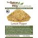 The Spice Way Lemon Pepper Seasoning Blend - 8 oz - No Citric Acid or Preservatives - Ideal for Cooking Herb-Marinated Chicken - Buy Online on GoSupps.com