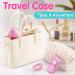 Travel Razors for Women - 5-Blade Mini Razor with Case & Cartridges | Portable Toiletries in Pink - Buy Online on GoSupps.com