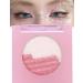Glitter Eyeshadow Korean Bling Eye Makeup Palette Aurora Holographic Pigment Pink Eyeshadow & Highlighter Powder(02 Cherry Blossom)