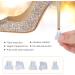 Ootsr 12-Piece Transparent Square Heel Stoppers - High Heel Protectors for Women - 6 Sizes - Perfect Heel Repair Caps for Walking - Buy Online on GoSupps.com