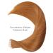 Buy If-of-Hearted Tape Extensions - 40pcs 100g 40cm Auburn Ginger Real Hair Extensions Invisible Tape In Silky Straight Skin Weft - Buy Online on GoSupps.com