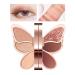 Maquillage Palette Pour Les Yeux Palette De Fards Paupi res | Palettes d'ombres paupi res de forme unique de 6 couleurs Maquillage pour les yeux mat paillettes longue dur e fards