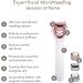 GESKE SmartAppGuided MicroNeedle Face Roller | 9 in 1 | Electric derma roller with rose quartz | Professional microneedling device | Needle roller | Beauty roller for face Starlight - Buy Online on GoSupps.com