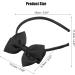 VOCOSTE Bow Headband Fashion Cute Polyester Hairband for Teenager Black 5.9x4.4 Inch - Buy Online on GoSupps.com