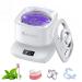 XJUGEZ Ultrasonic cleaner 42 kHz 180 ml with UV lamp deep cleaning at 360 degrees ultrasonic cleaner suitable for glasses watches shaving head jewelry and dental prostheses white
