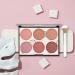 KYDA 6 Color Blush Palette - Matte & Shimmer Face Blush with Brush | Contour & Highlight - Buy Online on GoSupps.com