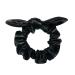 4 Pack PU Leather Bow Hair Scrunchies - Black Rabbit Ear Hair Ties for Girls - Buy Online on GoSupps.com