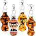 Duufin 24 Pack Halloween Chapstick Holder Keychain - Lipstick Key Ring with Metal Clips for Easy Tracking & Protection - Buy Online on GoSupps.com