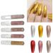 Metallic Nail Gel Unique 5 Colors Fine Texture Easy To Use Metallic Nail Polish for DIY Salon Home - Buy Online on GoSupps.com