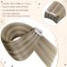 Hetto Real Hair Tape In Extensions - Smooth Remy Ash Blonde Highlights #P17/23 | 30cm 40g - Premium Quality Hair Recovery Tape Extensions - Buy Online on GoSupps.com