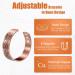 Jeracol Copper Magnetic Bracelet for Men and Women - Adjustable Cuff Bangle with 6 Strong Magnets - Gift Box Included - Buy Online on GoSupps.com