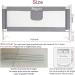 SINGYOO Grey Bed Rails for Toddlers - Extra Long Full Size Guardrail for Twin Queen & King Bed - 75 L x 30 H - Buy Online on GoSupps.com