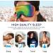 Haskirky Light Blocking Eye Mask for Deep Sleep - Adjustable Adult Men and Women Travel Accessories for Yoga, Meditation, Business Trips - Comfortable, Breathable & Smooth - Rainbow Vortex Design - Buy Online on GoSupps.com