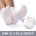 Men's Silicone Moisturizing Socks - 2 Pairs Pink/White XL Post-Pedicure Recovery Deep Hydration Foot Care for Dry & Cracked Skin - Buy Online on GoSupps.com
