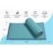 TimeBeeWell Eco-Friendly Acupressure Mat and Pillow Set - Back and Neck Pain Relief - Relieves Stress, Sciatic Pain - Turquoise - Carry Bag for Storage and Travel - Buy Online on GoSupps.com