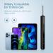 1080P Ear Camera Ear Wax Removal Kit with 7 Picks | Ear Cleaner for iOS & Android - Black - Buy Online on GoSupps.com