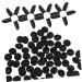 FRCOLOR 200pcs Rubber - Finger Stall Rubber Finger Cover Wear Finger Replaceable Finger Cot Multi-Function Finger Protector Portable Finger Cover Small Finger Cot Black Medium