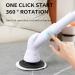 Electric Spin Scrubber Cordless Cleaning Brush with 6 Replaceable Brush Heads and Adjustable Extension Handle 450Rpm Automatic Brush Cleaner for Bathroom Floor Tile - Buy Online on GoSupps.com