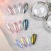 Ledsuuei White Pearl Chroma Nail Powder - 3Pcs Aurora Ice Shimmer Chrome Pigment for Stunning Mirror Effect Nails | Glazed Donut Glitter for Nail Salons - Buy Internationally - Buy Online on GoSupps.com