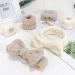 WHAVEL 6-Piece Face Wash and Spa Headband Wristband Set - Beige/Light Coffee | Makeup and Skincare Accessories - Buy Online on GoSupps.com