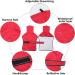 Adjustable Lightweight Dog Raincoat for Greyhounds, Lurchers, and Whippets - Red - Size M - Buy Online on GoSupps.com