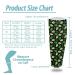 Poceacles Avocado Pattern Calf Compression Sleeves for Men & Women - Footless Compression Socks for Running Sports - Green Avocado Design - Buy Online on GoSupps.com