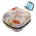 Portable women's binding-storage bags menstrual cup bags feminine menstrual insert bag for teenage girls tampons for the first period aesthetic retro-iris flower pattern