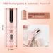 MELOPHY Automatic Cordless Hair Curling Iron - 1 Inch Rechargeable USB Ceramic Portable with 6 Temp & 11 Timer Settings - Perfect Travel Curling Wand - Buy Online on GoSupps.com