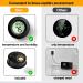Reptile Tank Accessories 2 PCS Reptile Thermometer and Humidity Gauge for Bearded Dragon Jumping Spider Leopard Gecko Hermit Crab Gecko Ball Python Lizard black round - Buy Online on GoSupps.com
