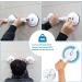 HEINSY Suction Grab Bar  Portable Shower Suction Handle Bar Suction Grip Bar Bathtub Handle with Strong Suction Cup Fitting and Rapid Release for Bathroom(14.5inch Max Capacity :253lb) 14.5 Inch (Pack of 1) White - Buy Online on GoSupps.com