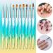10pcs Nail Art Brushes Set - Carved Crystal Pens for Precision Nail Design - Assorted Brush Pens for DIY Nail Art - Buy Online on GoSupps.com