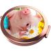 Rose Gold Compact Mirror with 2x 1x Magnification - Portable Double Sided Makeup Mirror for Women, Mothers, Kids - Great Gift (Flower Pig) - Buy Online on GoSupps.com