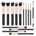 Makeup Brushes  Makeup Kit 14PCS  Make up Brushes Set Black for Makeup 02-Black