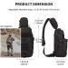 Vinbagge Tactical Sling Rucksack - Waterproof Military Shoulder Bag for Hiking & Cycling - Small Crossbody Daypack - Black - Buy Online on GoSupps.com