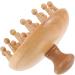 Magiclulu 2-in-1 Beech Wood Massage Comb | Full Body & Scalp Massager for Blood Circulation & Relaxation | Trigger-Point Wooden Hair Shampoo Scraper - Buy Online on GoSupps.com