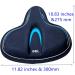YBEKI Wide Bike Seat Cover - Gel and Foam Cushioned Bicycle Saddle for Indoor Cycling (Blue) - Buy Online on GoSupps.com