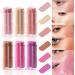 LXZJJM Heart Blush Stick Cream Multi Purpose 3 in 1 Blush Stick for Cheeks Sweet Heart Shaped Design Easy Application Smooth Velvet Finish Blush for Cheeks Eyes Lips (02# Golden Hour 5G) 02# Golden Hour 5 g (Pack of 1) - Buy Online on GoSupps.com