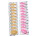 Healifty 20pcs Moisturizing Lip Mask Collagen Hydrating Lip Care Pads for Gentle Exfoliation Soothing Dry Enhancing Random Styles Yellow Pink
