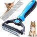 Belsvor dog brush cat brush dog brush 17+9 teeth dog brush for dogs and cats dog brush long hair to open knot/undercoat subfill brush dogs with comb