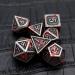 Haxtec Bloodstained Metal DND Dice Set Blood Polyhedral RPG Dice for Dungeons and Dragons Gift TTRPG Spooky Halloween Dice Blood Antique Iron - Buy Online on GoSupps.com