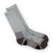 EcoSox Bamboo Viscose Diabetic Non-Binding Hiking/Outdoor Crew Socks for Men & Women | Integrated Smooth Toe | Pillow Cushioning | Improve Foot Health w/Better Circulation (Large - Grey) Large (1 Pair) Grey