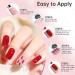 LKE Gel Nail Polish Kit - 54W UV Light 6 Color Set (White Black Red Pink Gold Silver) - Glossy & Matte Gel Top/Bottom Coat & Nail Art Tools for DIY Manicure - Buy Online on GoSupps.com